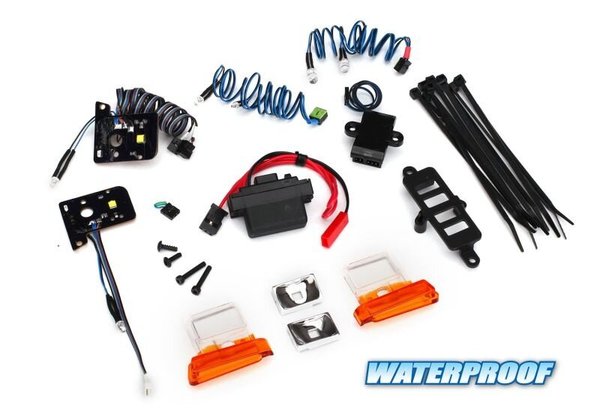 LED light set, complete with power supply (contains headlights, tail ...